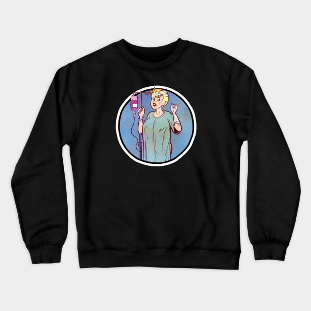 Patient Betty Crewneck Sweatshirt by Baddest Shirt Co.